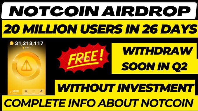 Notcoin Mining App Full Guide Step by step | Notcoin Mining App Real Or Fake | Earn Free Crypto