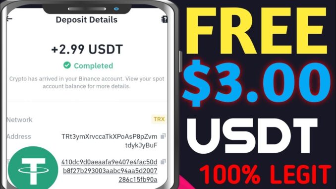 CLAIM $3.00 + Withdrawal Proof : New USDT Mining Site For Beginners| Crypto News Today💰💰💰