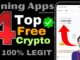 Top 4 Free Crypto Mining Apps For 2024 | 100% Legit & Free Crypto/Bitcoin Mining Apps🔥🔥