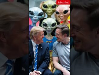 Elon musk and trump meets aliens #ai #news #politics #alien #viralshorts