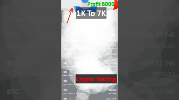 crypto trading for beginners | 1K To 7K |  #bitcointradingforbeginners #trading