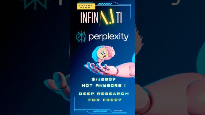 #4. $/£200? Not Anymore ! Deep Research for Free? - Perplexity AI -Hottest News ! #ai #deepresearch