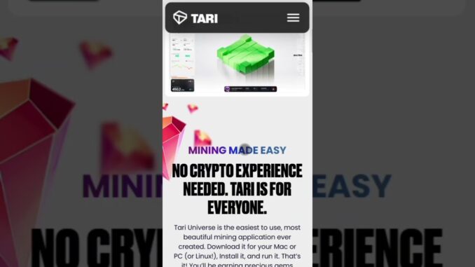⛏️ Earn Free Tari (XTR) Airdrop via Mining – Step-by-Step Guide #Tari #airdrop