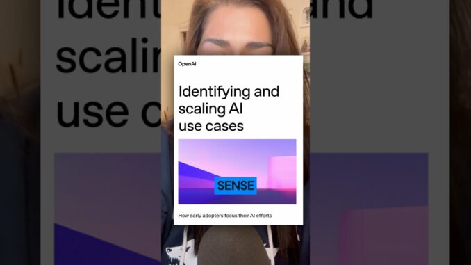 Open AI guide to identify where to introduce AI into your business #openai  #discoverai
