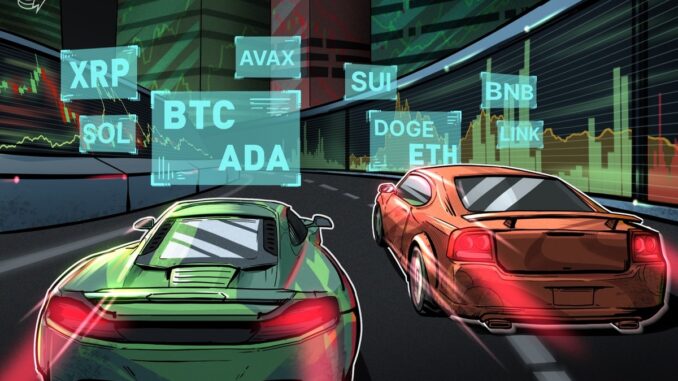 Price predictions 4/23: BTC, ETH, XRP, BNB, SOL, DOGE, ADA, LINK, AVAX, SUI