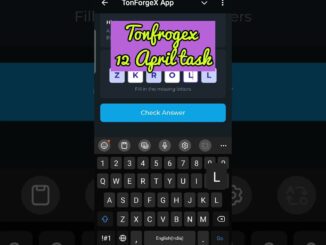 Tonfrogex 12 April Word Challenge | Tonfrogex Daily Word Challenge | Crypto Mining #bitcoin #nft