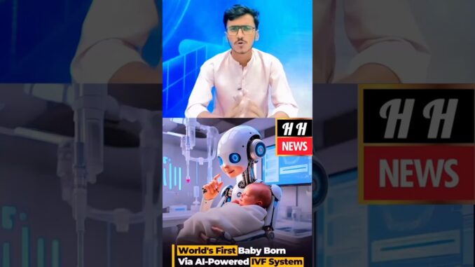 Worlds First AI Baby 🐥 #ai #aibaby #artificialintelligence#progress #baby#malikhaseeb#shorts#news