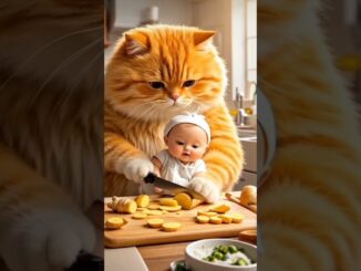 caring cat 😍😺#cute #love #memes #song #music #news #india #instagram #ai #baby #art  #youtubeshorts