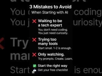 3 AI Mistakes Beginners Make ⚠️ | Start Smart with Free Checklist