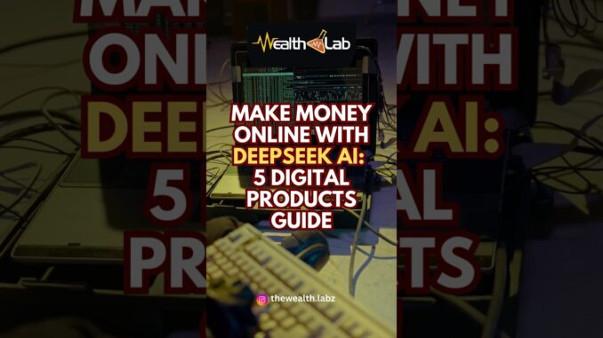 Make Money Online with Deepseek AI: 5 Digital Products Guide. #passiveincome #ai
