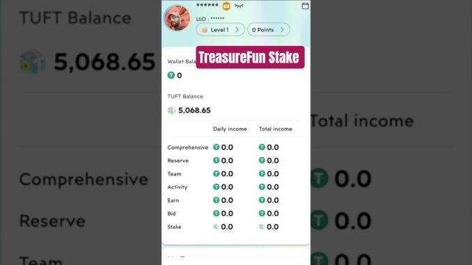 TreasureFun TUFT Token:How to Stake & Withdraw Safely |Crypto Guide 2025"#TreasureFun #short #crypto