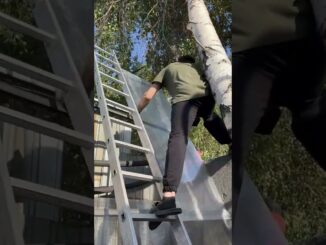 Installing polycarbonate panels to guide and control hot air flow on the mining farm 🥵